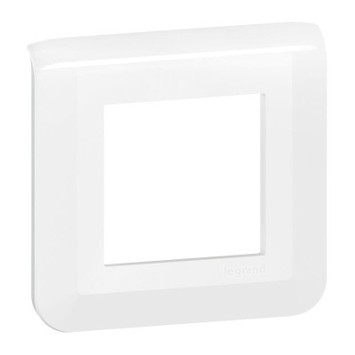 Legrand - Plaque de finition Mosaic pour 2 modules blanc - EU - Réf : 277802L