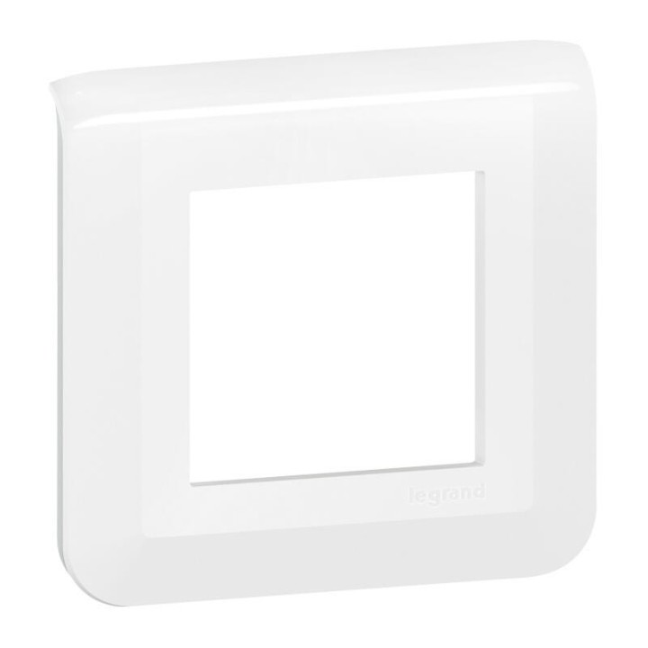Legrand - Plaque de finition Mosaic pour 2 modules blanc - EU - Réf : 277802L