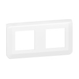 Legrand - Plaque de finition horizontale Mosaic pour 2x2 modules blanc - EU - Réf : 277804L