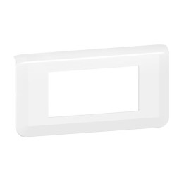 Legrand - Plaque de finition horizontale Mosaic pour 4 modules blanc - EU - Réf : 277814L