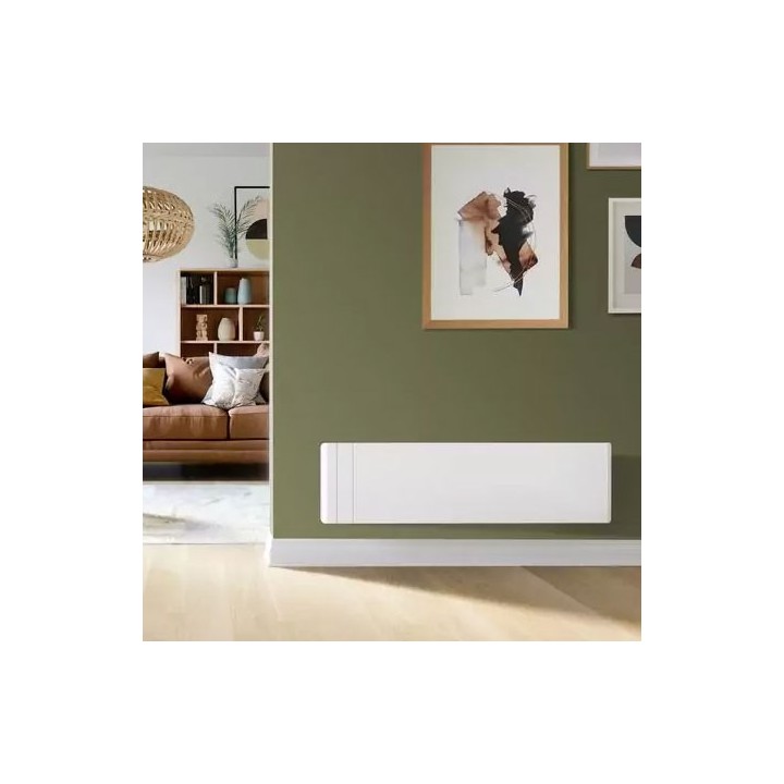 Intuis - Radiateur fonte active - Chamane - Blanc - 1000W - Plinthe - Réf : M119413