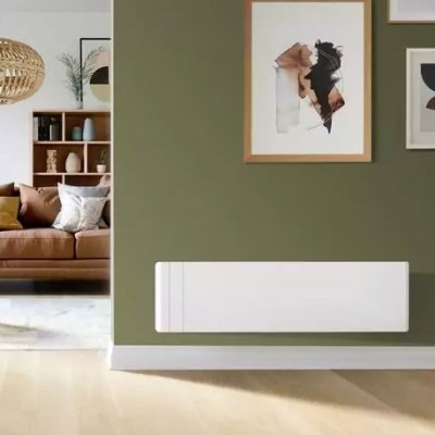 Intuis - Radiateur fonte active - Chamane - Blanc - 1500W - Plinthe - Réf : M119415