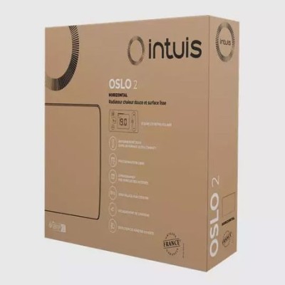 Intuis - Radiateur chaleur douce - Oslo 2 - Blanc - 2000W - Horizontal - Réf : M163117