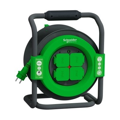 Schneider - Thorsman - Enrouleur chantier 4 prises - 40m - HO7RNF - 3G 1,5mm² - IP44 - Réf : IMT33161