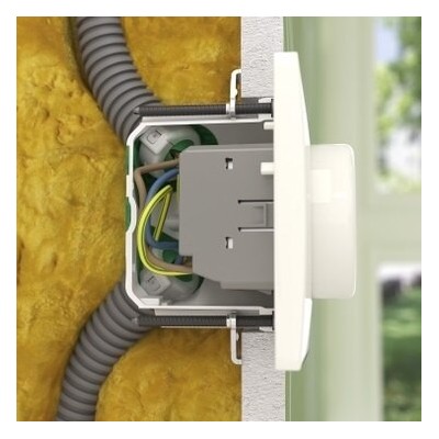 Schneider Multifix air - Boite d'encastrement étanche à l'air - 1 poste - Prof. 40mm - Réf : IMT35001