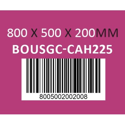 Caisse carton 800 x 500 x 200mm - Réf : BOUSGC-CAH225