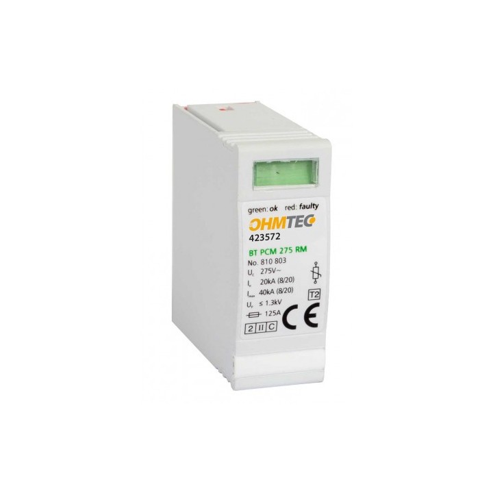 Ohmtec - Cartouche - 15/40Ka - Pour Parafoudre Monophasé & Tétrapolaire - Réf : 423572