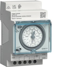 Hager - Interrupteur Horaire - 1 Voie 24h 220V + Réserve de Marche 200h - Réf: EHN111