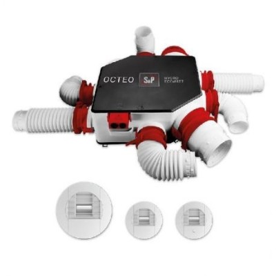 S&P - Kit VMC Hygro Standard - OCTEO - Spécial rénovation - Habitat du T1 au T7 - Réf : 607711
