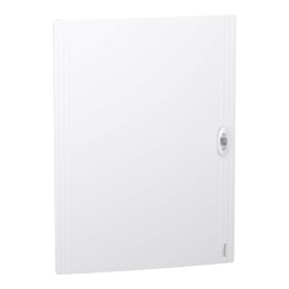 Schneider PrismaSeT XS - Porte pleine RAL9003 pour coffret saillie 4 rangées 24 modules - Réf : LVSXDP424
