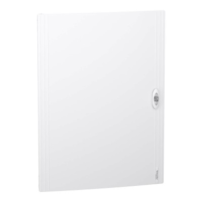 Schneider PrismaSeT XS - Porte pleine RAL9003 pour coffret saillie 4 rangées 24 modules - Réf : LVSXDP424