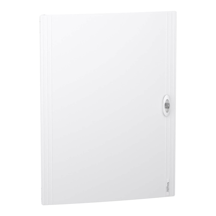 Schneider PrismaSeT XS - Porte pleine RAL9003 pour coffret saillie 4 rangées 24 modules - Réf : LVSXDP424