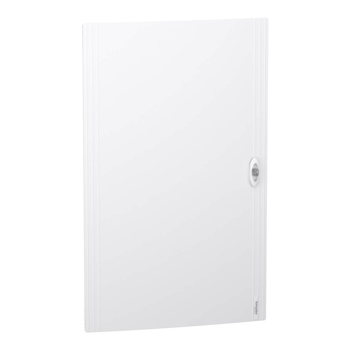 Schneider PrismaSeT XS - Porte pleine RAL9003 pour coffret saillie 5 rangées 24 modules - Réf : LVSXDP524