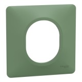 Ovalis - Plaque de finition - 1 poste Vert Forêt - Réf : S320702B