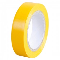 Eur'Ohm - Ruban isolant jaune 15x10 - Réf : 72009