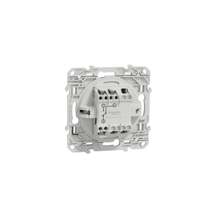 Schneider Odace - Interrupteur Va et Vient - Alu - Réf : S530204