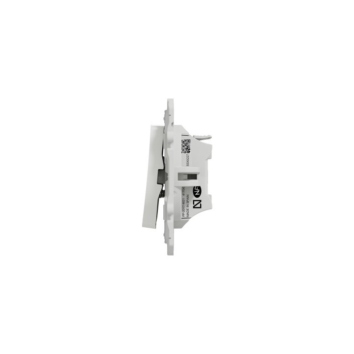 Schneider Odace - Bouton Poussoir avec fonction Stop pour Volets-Roulants - Blanc - Réf : S520227