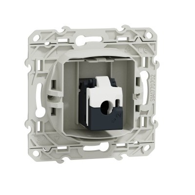 Schneider Odace - Prise RJ45 - Blanc - Grade 1 - Téléphone - Réf : S520471