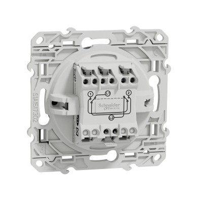 Schneider Odace - Permutateur - Anthracite - Réf : S540205