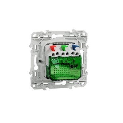 Schneider Odace - Prise de courant 2P+T Affleurante + USB - Anthracite - connexion rapide - Réf : S540089