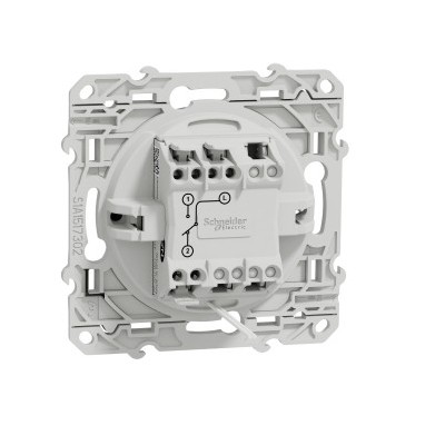 Schneider Odace - Interrupteur Va et Vient Lumineux ou témoin - Anthracite - Réf : S540263
