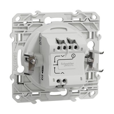 Schneider - Odace - inter - cobalt - 3 boutons montée/descente/stop pour volets-roulants - Réf : S550208