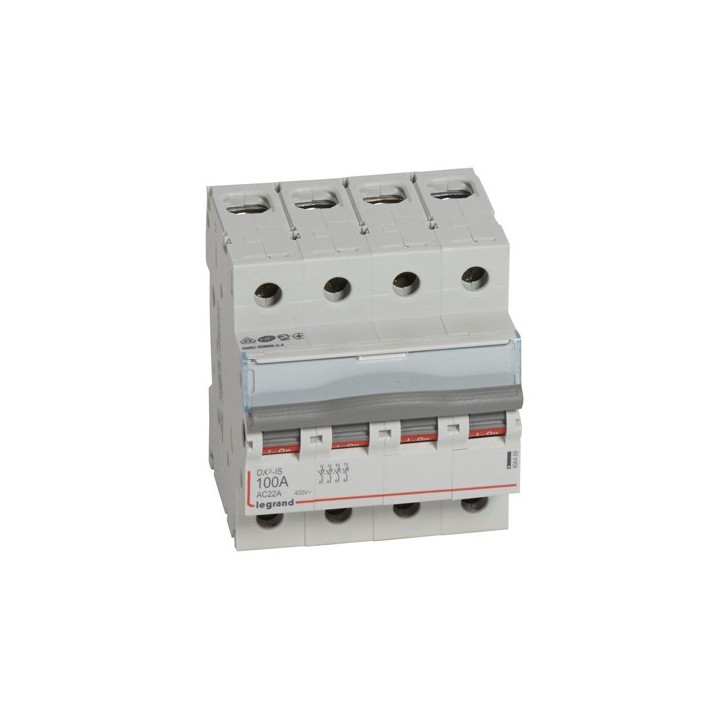 Legrand - Interrupteur-sectionneur DX³-IS 4P 400V~ - 100A - 4 modules - Réf : 406489
