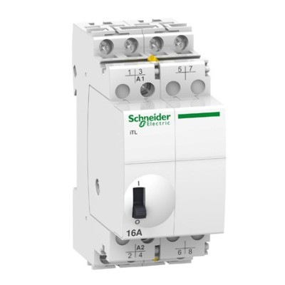 Schneider -Acti9 - iTL télérupteur 16A 4NO 230...240VCA 110VCC 50-60Hz - Réf : A9C30814