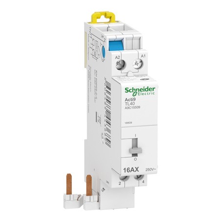 Schneider -Acti9 - iDT40 TL - télérupteur à raccordement rapide - 16A - 2P - 230V - Réf : A9C15509