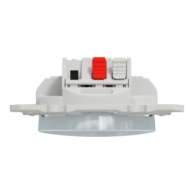 Schneider - Odace - inter lumineux - blanc Recyclé 10A à vis LED orange 1,5mA local/temoin - Réf : S510263