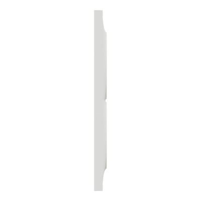 Schneider - Odace Styl - plaque - blanc - 2 postes verticaux entraxe 57mm - Réf : S520714