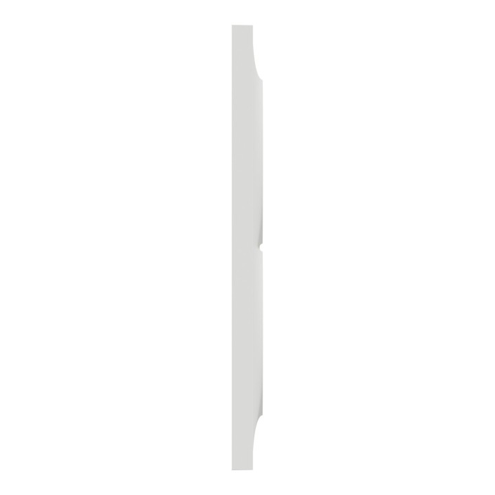 Schneider - Odace Styl - plaque - blanc - 2 postes verticaux entraxe 57mm - Réf : S520714