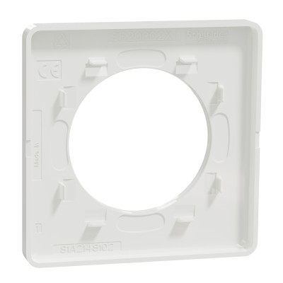 Schneider - Odace Touch - plaque de finition 1 poste - blanc RAL9003 - Réf : S520802