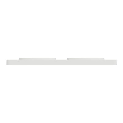 Schneider - Odace Touch - plaque - blanc 2 postes horiz. ou vert. entraxe 71mm - Réf : S520804