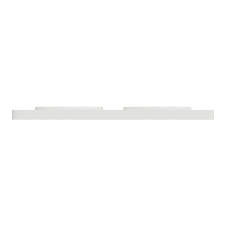 Schneider - Odace Touch - plaque - blanc 2 postes horiz. ou vert. entraxe 71mm - Réf : S520804