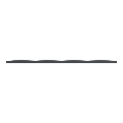 Schneider - Odace Styl - plaque anthracite - 4 postes horiz./vert. entraxe 71mm - Réf : S540708