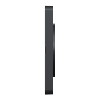 Schneider - Odace Touch - plaque aluminium brossé avec liseré anthracite 1 poste - Réf : S540802J