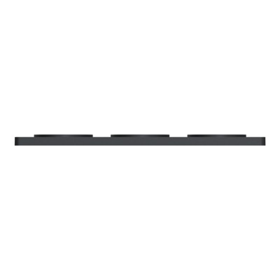 Schneider - Odace Touch - plaque anthracite - 3 postes - horiz. ou vert. - entraxe 71mm - Réf : S540806