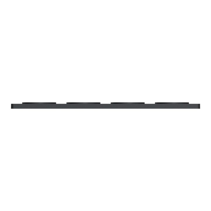 Schneider - Odace Touch - plaque anthracite - 4 postes - horiz. ou vert. - entraxe 71mm - Réf : S540808