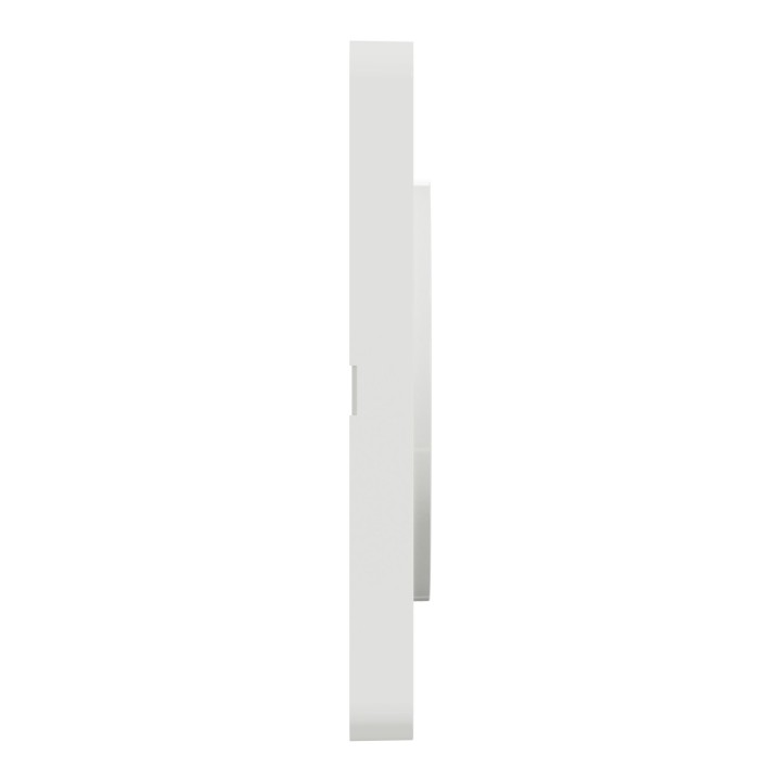 Schneider - Odace Touch - plaque aluminium brossé avec liseré - blanc - 1 poste - Réf : S520802J