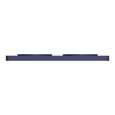 Schneider - Odace Touch - plaque - cobalt 2 postes horiz. ou vert. entraxe 71mm - Réf : S550804