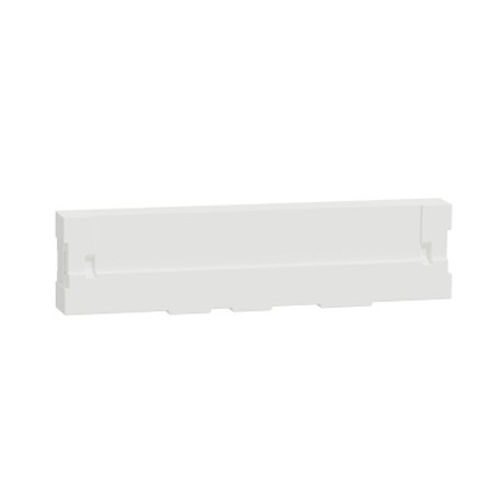 Schneider - Odace Styl - pratic - plaque blanc - porte etiquette avec bloc lumineux -1 poste - Réf : S520739