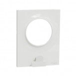 Schneider - Odace Styl - pratic - plaque - blanc - avec pince multi-usage - 1 poste - Réf : S520742
