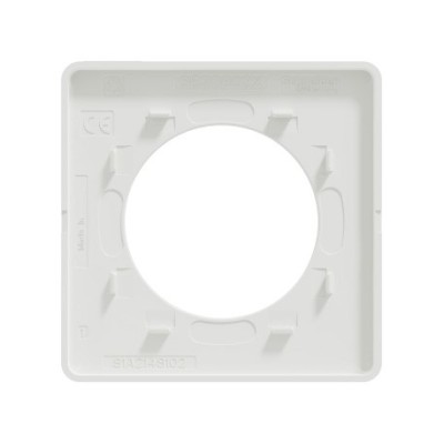 Schneider - Odace Touch - plaque Bronze brossé avec liseré - blanc - 1 poste - Réf : S520802L