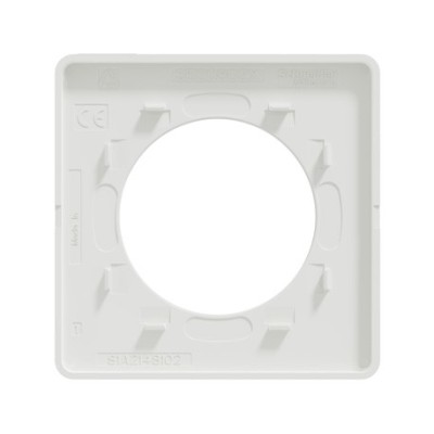 Schneider - Odace Touch - plaque Bois naturel avec liseré - blanc - 1 poste - Réf : S520802N