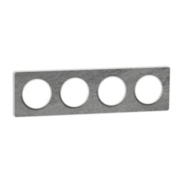 Schneider - Odace Touch - plaque pierre Galet - 4 postes horiz./vert. entraxe 71mm - Réf : S520808U