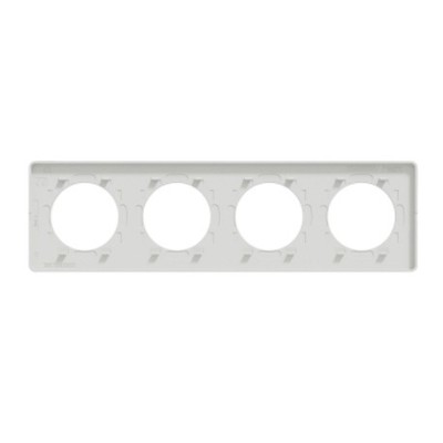 Schneider - Odace Touch - plaque pierre Galet - 4 postes horiz./vert. entraxe 71mm - Réf : S520808U