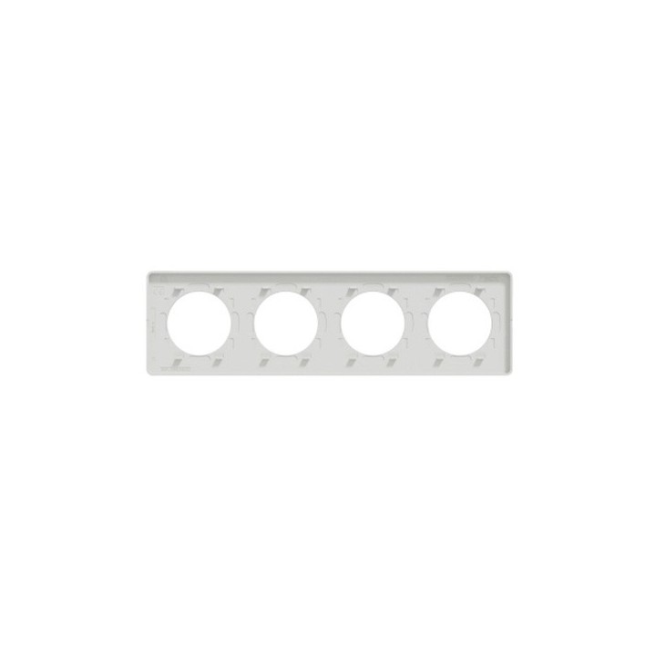 Schneider - Odace Touch - plaque pierre Galet - 4 postes horiz./vert. entraxe 71mm - Réf : S520808U