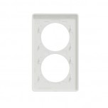 Schneider - Odace Touch - plaque - blanc - 2 postes verticaux 57mm - Réf : S520814