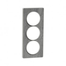 Schneider - Odace Touch - plaque pierre Galet - 3 postes verticaux entraxe 57mm - Réf : S520816U